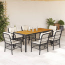 5-Delige Tuinset Met Kussens Poly Rattan