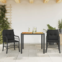 5-Delige Tuinset Met Kussens Poly Rattan