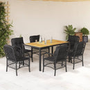 5-Delige Tuinset Met Kussens Poly Rattan