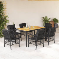 5-Delige Tuinset Met Kussens Poly Rattan
