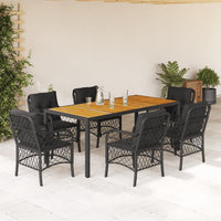 5-Delige Tuinset Met Kussens Poly Rattan