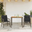 5-Delige Tuinset Met Kussens Poly Rattan