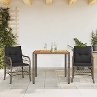 5-Delige Tuinset Met Kussens Poly Rattan