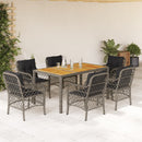 5-Delige Tuinset Met Kussens Poly Rattan