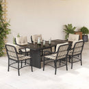 9-Delige Tuinset Met Kussens Poly Rattan