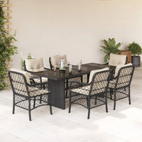 9-Delige Tuinset Met Kussens Poly Rattan