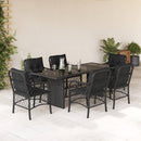 9-Delige Tuinset Met Kussens Poly Rattan