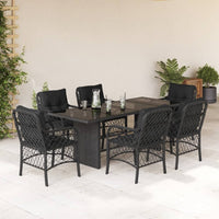 9-Delige Tuinset Met Kussens Poly Rattan