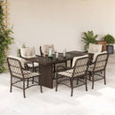 9-Delige Tuinset Met Kussens Poly Rattan