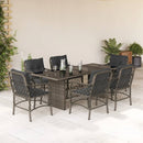 9-Delige Tuinset Met Kussens Poly Rattan