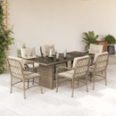 9-Delige Tuinset Met Kussens Poly Rattan
