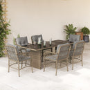 9-Delige Tuinset Met Kussens Poly Rattan