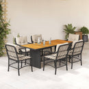 9-Delige Tuinset Met Kussens Poly Rattan
