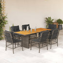 9-Delige Tuinset Met Kussens Poly Rattan