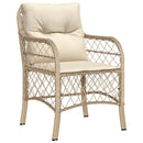 9-Delige Tuinset Met Kussens Poly Rattan