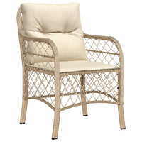 9-Delige Tuinset Met Kussens Poly Rattan