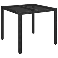 5-Delige Tuinset Met Kussens Poly Rattan Zwart En Crème