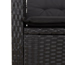 5-Delige Tuinset Met Kussens Poly Rattan Zwart