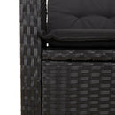5-Delige Tuinset Met Kussens Poly Rattan Zwart