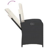 9-Delige Tuinset Poly Rattan Zwart En Crème