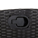 9-Delige Tuinset Poly Rattan Zwart En Crème