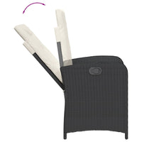 9-Delige Tuinset Poly Rattan Zwart En Crème