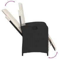 9-Delige Tuinset Poly Rattan Zwart En Crème