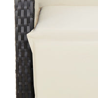 9-Delige Tuinset Poly Rattan Zwart En Crème