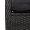 9-Delige Tuinset Poly Rattan Zwart