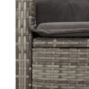 3-Delige Tuinset Met Kussens Poly Rattan Grijs