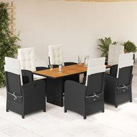 9-Delige Tuinset Met Kussens Poly Rattan