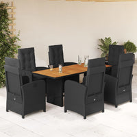 9-Delige Tuinset Met Kussens Poly Rattan