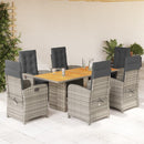 9-Delige Tuinset Met Kussens Poly Rattan