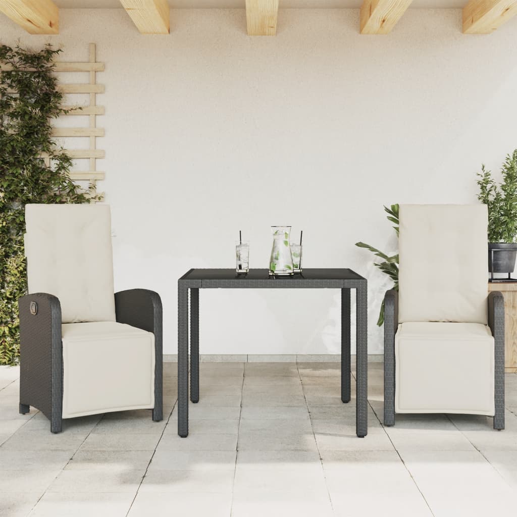 5-Delige Tuinset Met Kussens Poly Rattan