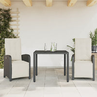 5-Delige Tuinset Met Kussens Poly Rattan