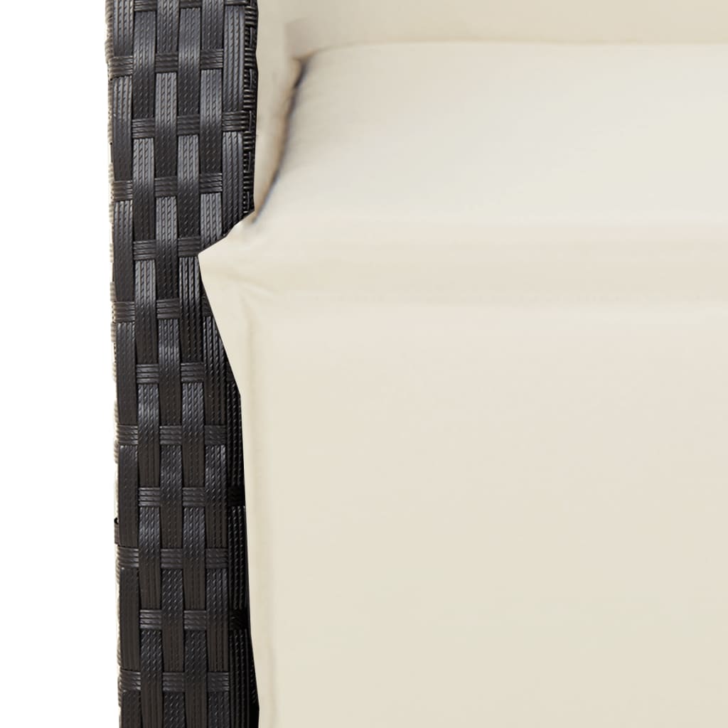 5-Delige Tuinset Met Kussens Poly Rattan