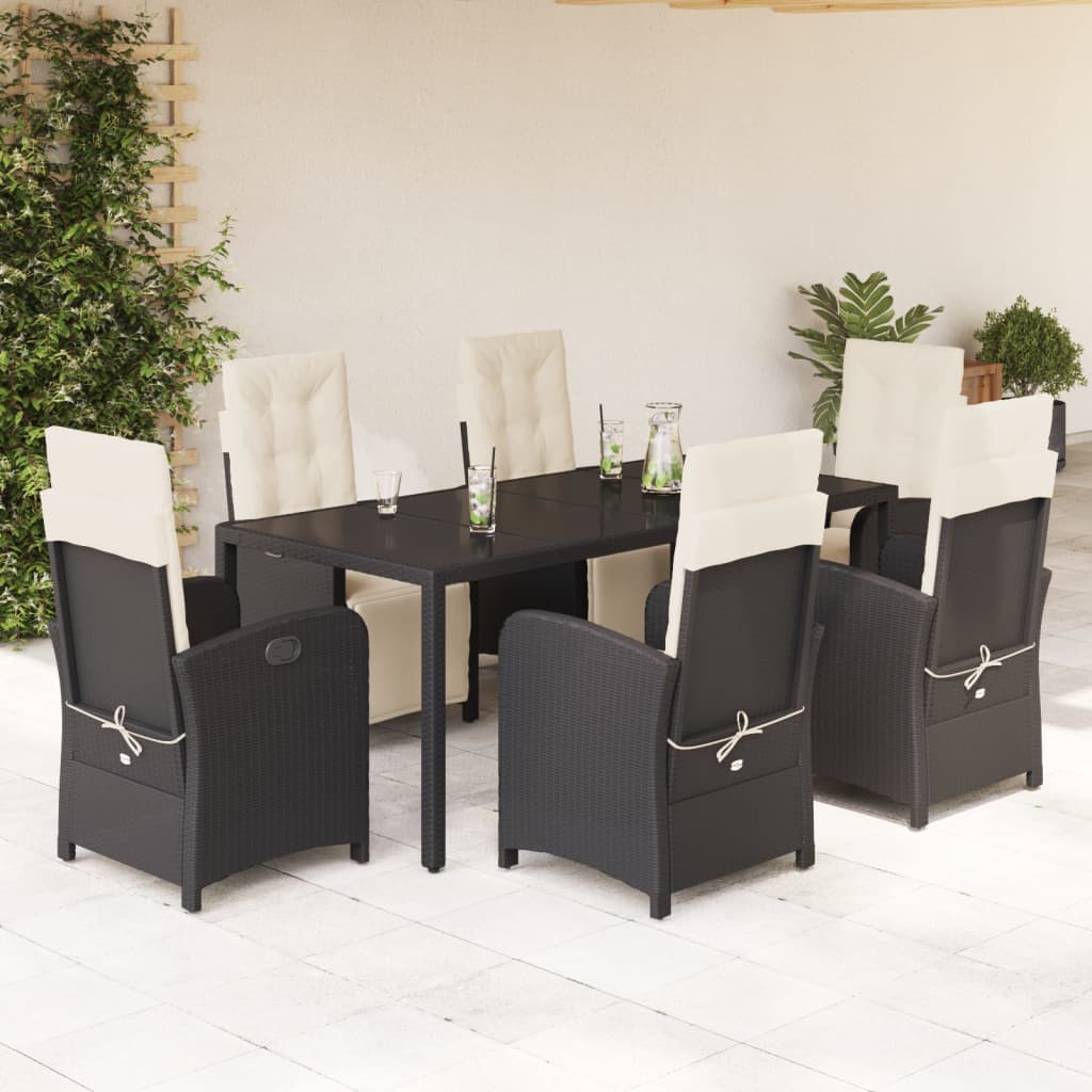 5-Delige Tuinset Met Kussens Poly Rattan