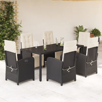 5-Delige Tuinset Met Kussens Poly Rattan