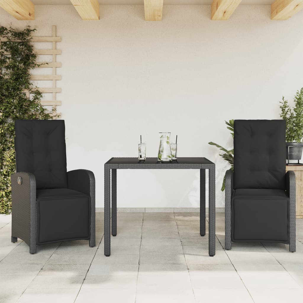 5-Delige Tuinset Met Kussens Poly Rattan