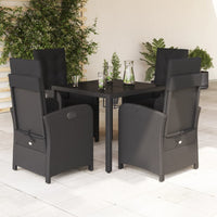 5-Delige Tuinset Met Kussens Poly Rattan