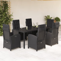 5-Delige Tuinset Met Kussens Poly Rattan