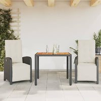 5-Delige Tuinset Met Kussens Poly Rattan