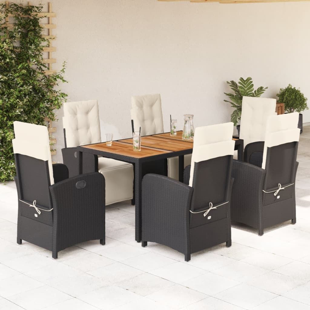 5-Delige Tuinset Met Kussens Poly Rattan