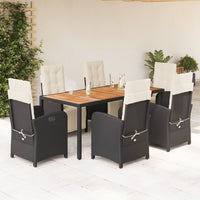 5-Delige Tuinset Met Kussens Poly Rattan