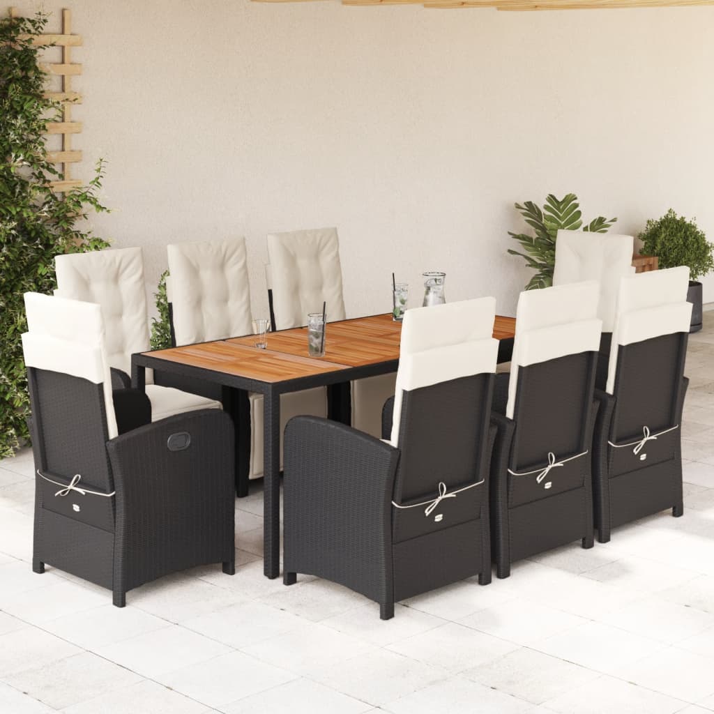 5-Delige Tuinset Met Kussens Poly Rattan