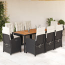 5-Delige Tuinset Met Kussens Poly Rattan
