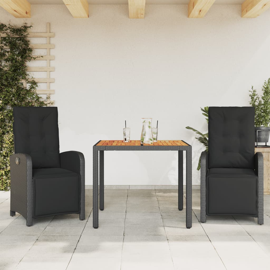5-Delige Tuinset Met Kussens Poly Rattan