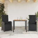 5-Delige Tuinset Met Kussens Poly Rattan