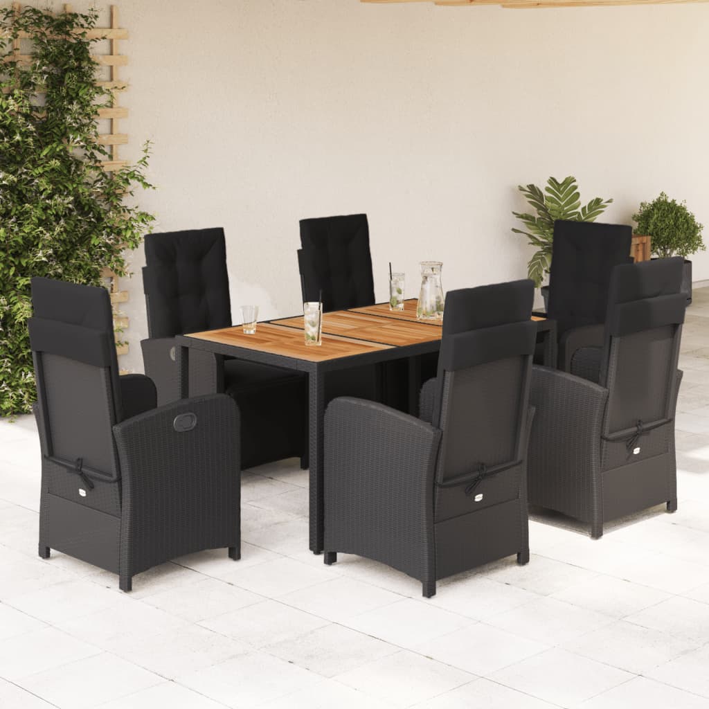 5-Delige Tuinset Met Kussens Poly Rattan