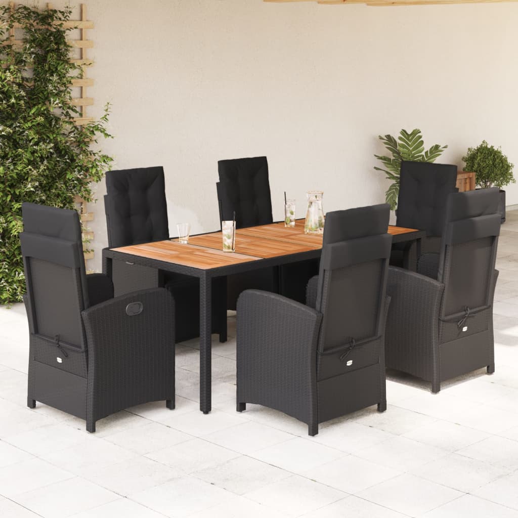5-Delige Tuinset Met Kussens Poly Rattan